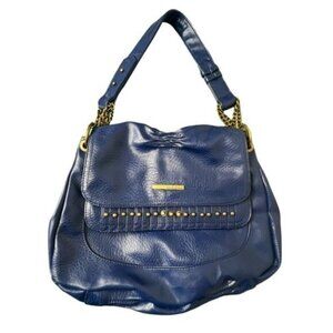 Matt  Nat Blue Hobo Purse Shoulder Bag Studded